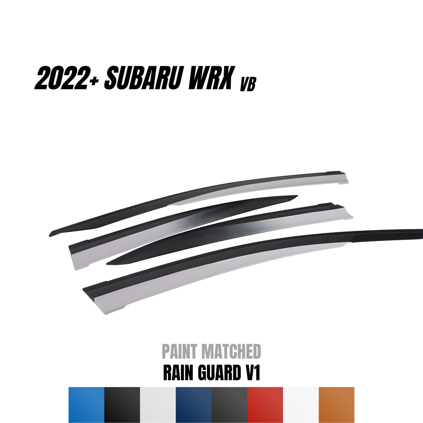JDMuscle 22-25 WRX Rain Guard V1 - Paint Matched