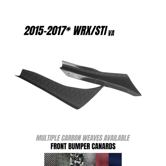 JDMuscle Tanso Carbon Fiber Canards V1 for 2015-2017 WRX/STI w/ stock bumper