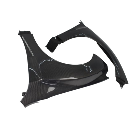 JDMuscle Tanso Carbon Fiber/FRP OE Style Fenders for 08-14 STI / 11-14 WRX GRB/GVB