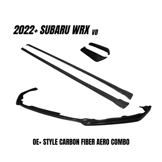 JDMuscle 2022-23 WRX Tanso Carbon Fiber Aero Combo OE+ Style | JDM-WRX22-AC-OE#CF