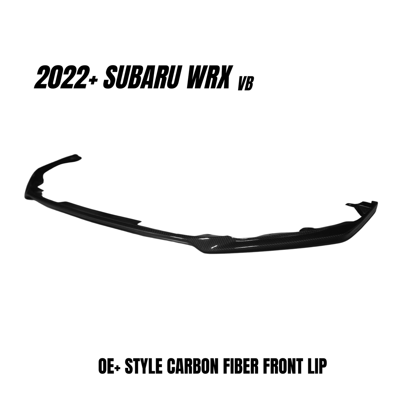 JDMuscle 2022-23 WRX Tanso Carbon Fiber Front Lip OE+ Style |  JDM-WRX22-FL-OE#CF