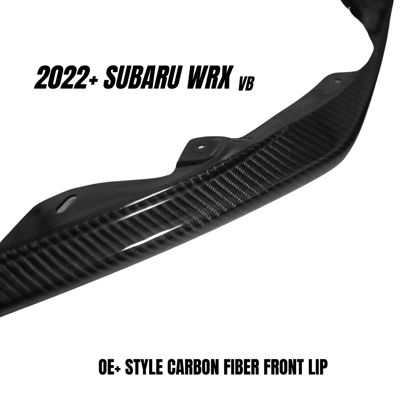 JDMuscle 2022-23 WRX Tanso Carbon Fiber Front Lip OE+ Style |  JDM-WRX22-FL-OE#CF