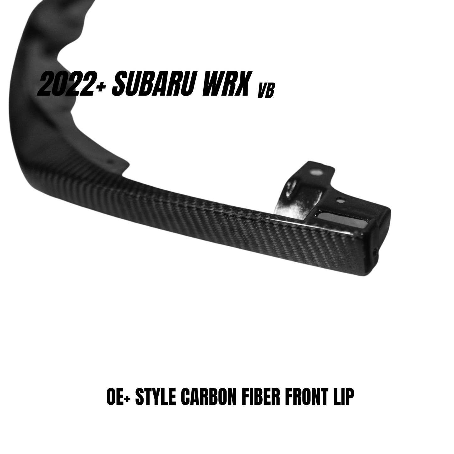 JDMuscle 22-25 WRX Tanso Carbon Fiber Front Lip OE+ Style