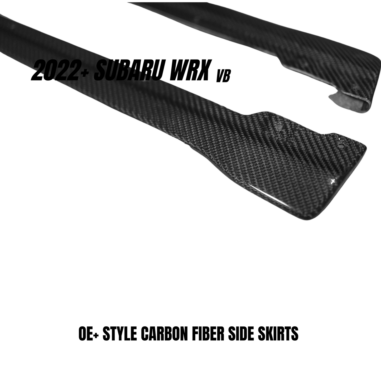 JDMuscle 2022-23 WRX Tanso Carbon Fiber Side Skirts - OE+ Style | JDM-WRX22-SS-OE#CF