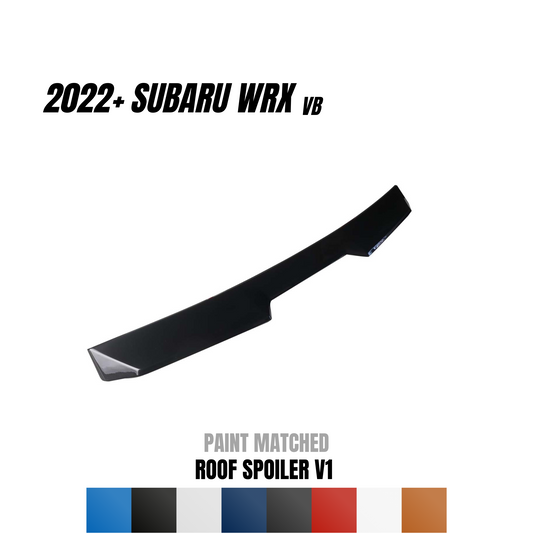 JDMuscle 22-25 WRX Roof Spoiler V1 | Paint Matched / Gloss Black / ABS