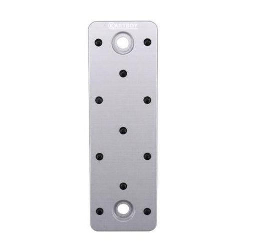 Kartboy CNC Aluminum Dead Pedal w/ Buck Rivets WRX 02-21 / STI 04-21 | KB-100-PEDAL-SIL