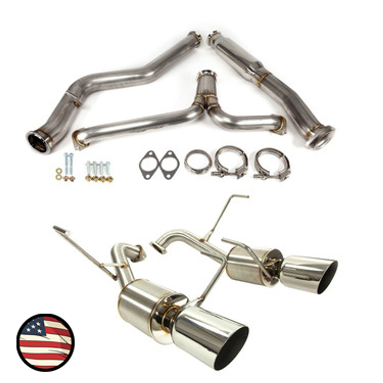Nameless Catback Exhaust - 2005-2007 Legacy GT / Spec B Sedan - 5" Muffler