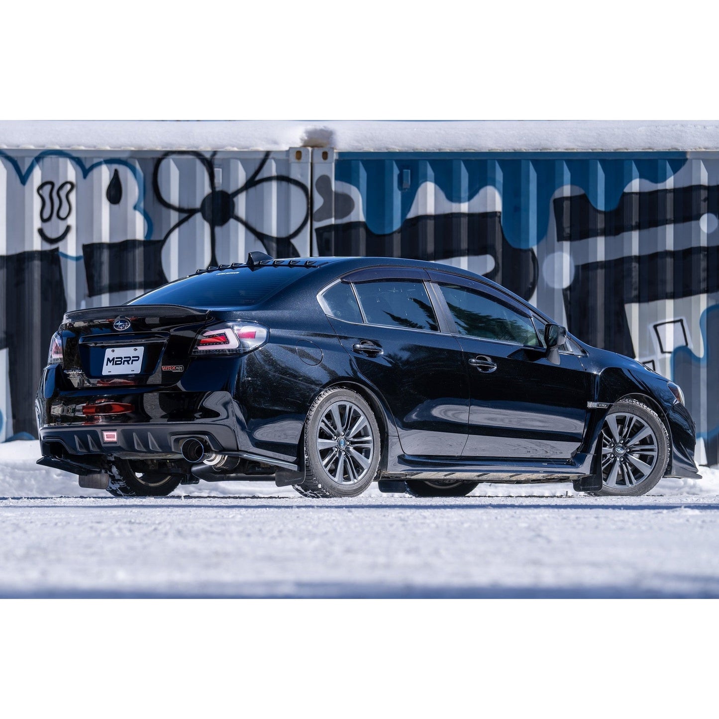 MBRP Armor Pro 3in Cat Back Exhaust Carbon Fiber Tips 2011-2021 Subaru WRX / STI Sedan | S48033CF