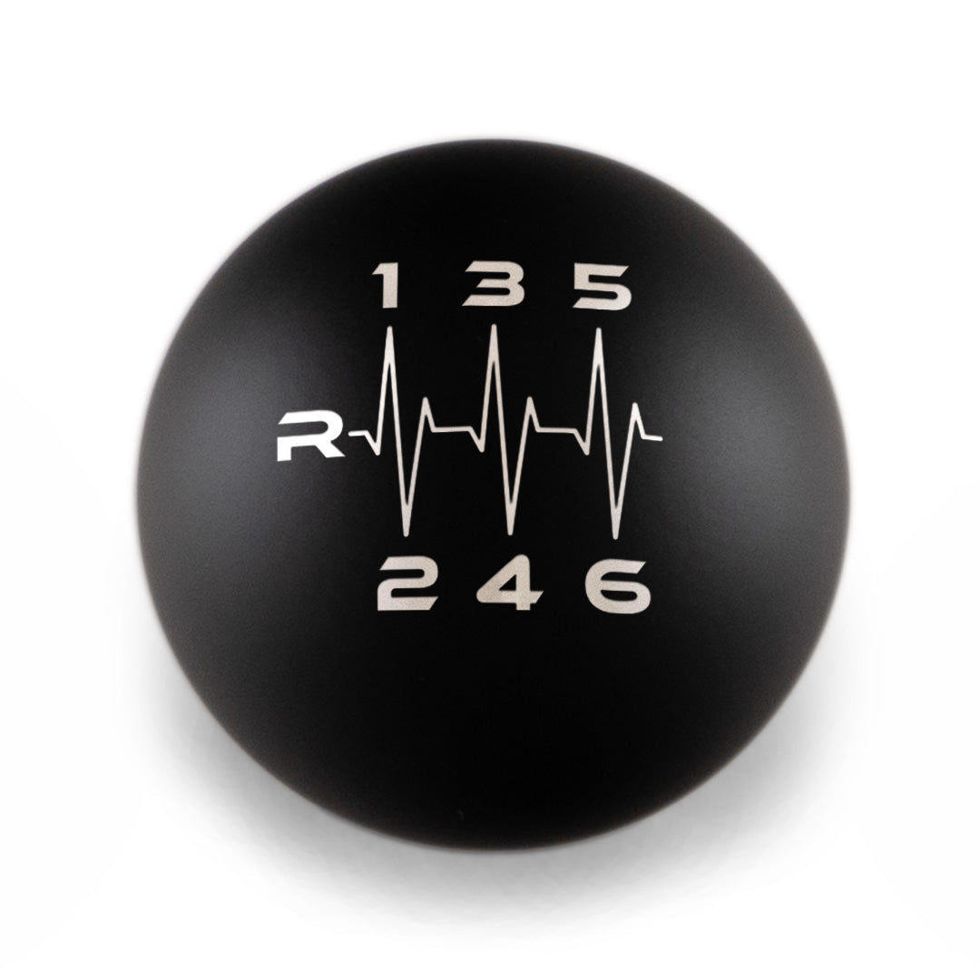Billetworkz Weighted Shift Knob - 6 Speed Heartbeat Engraving - BRZ / FR-S / 86 2013-2021
