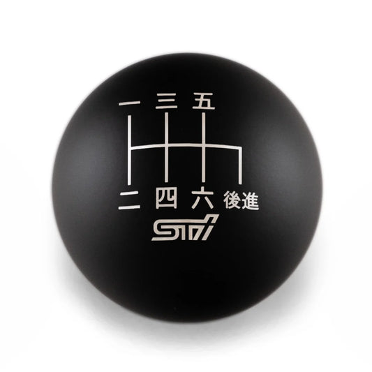 Billetworkz Weighted Shift Knob - 6 Speed STI Japanese Engraving - Subaru STI