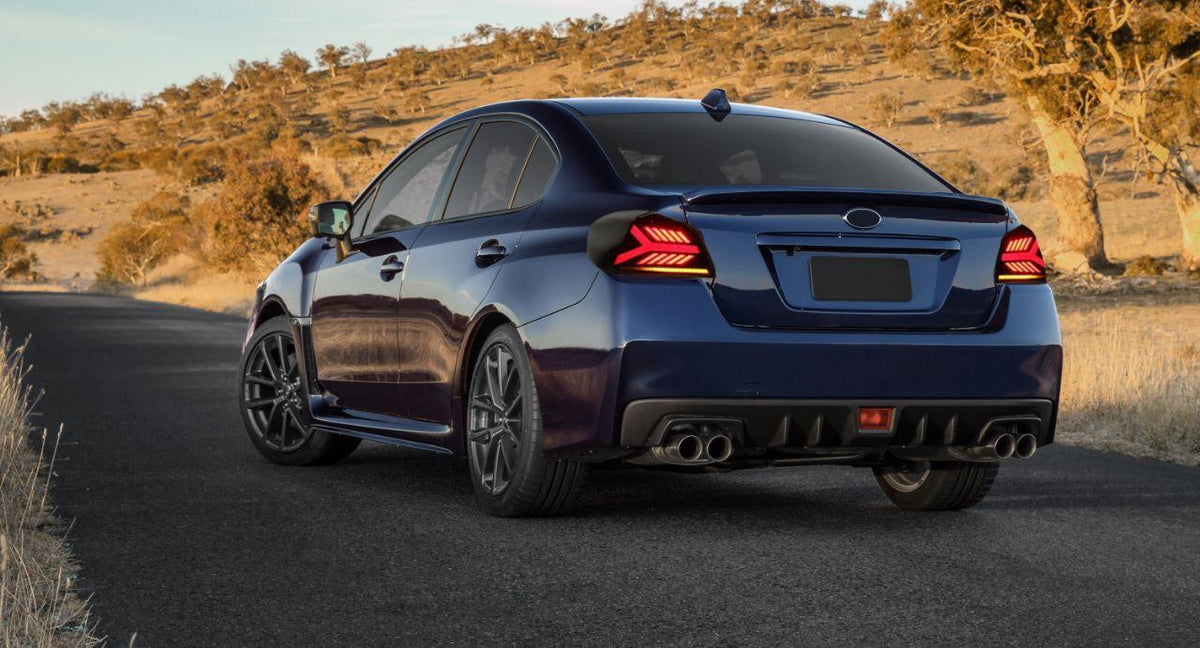OLM Y-Spec LED Taillights (Smoke Lens  Red Optic) - 2015-2021 WRX / STI