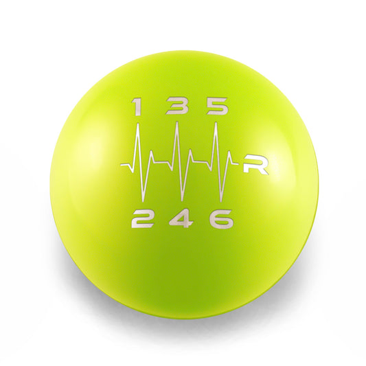 Billetworkz Weighted Shift Knob - 6 Speed Heartbeat Engraving for Subaru