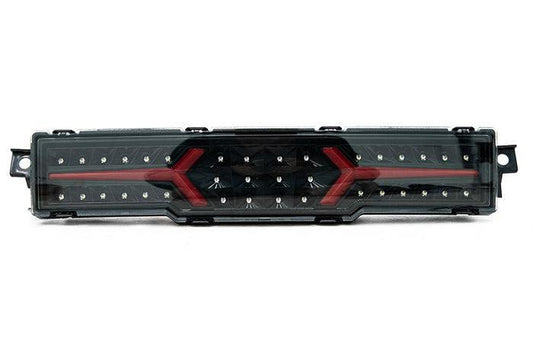 OLM V1 Rear Fog Light Clear Lens Black Base Red Bar Subaru BRZ / Toyota GR86 22-25 | A.70258.1-CBR