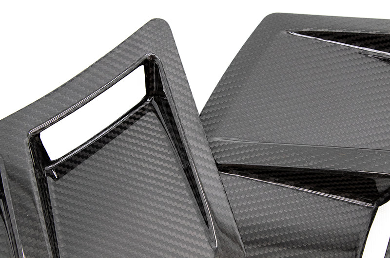 OLM S207 Style Carbon Fiber Bumper Vent Inserts - 2015+ WRX / STI