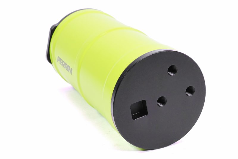 Perrin 13-25 Subaru BRZ / 04-21 Subaru STI / 02-25 Subaru WRX Coolant Overflow Tank - Neon Yellow | ASM-ENG-505NY