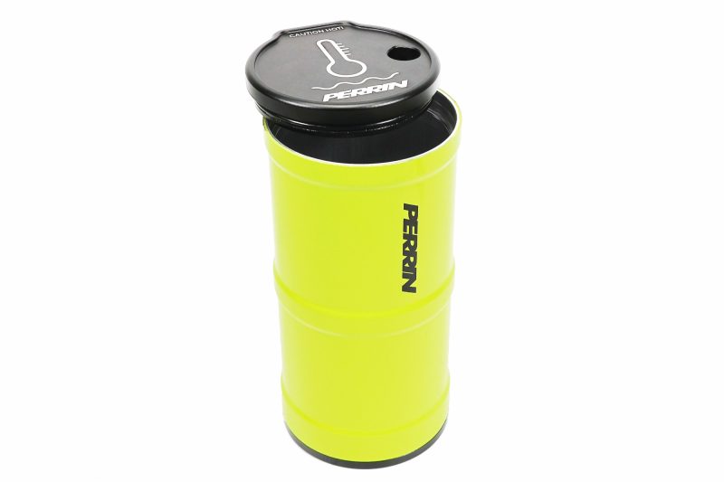 Perrin 13-25 Subaru BRZ / 04-21 Subaru STI / 02-25 Subaru WRX Coolant Overflow Tank - Neon Yellow | ASM-ENG-505NY