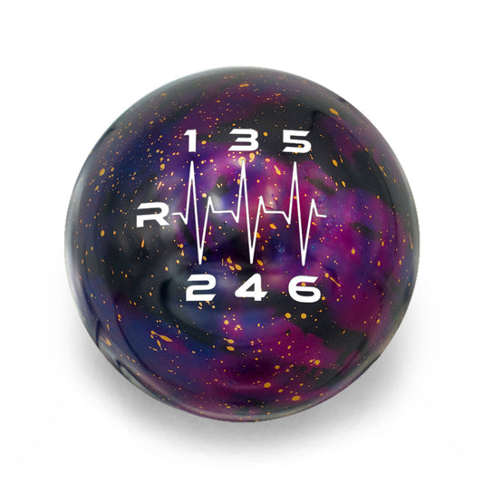 Billetworkz Cosmic Space Shift Knob - 6 Speed Heartbeat Engraving - BRZ / FR-S / 86 2013-2021