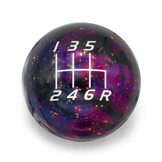 Billetworkz Cosmic Space Shift Knob - 6 Speed Velocity Engraving - Subaru STI