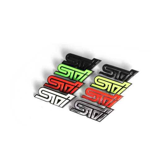 Racing Art STI Grille Emblem w/ Multiple Color Avaialable [Universal]