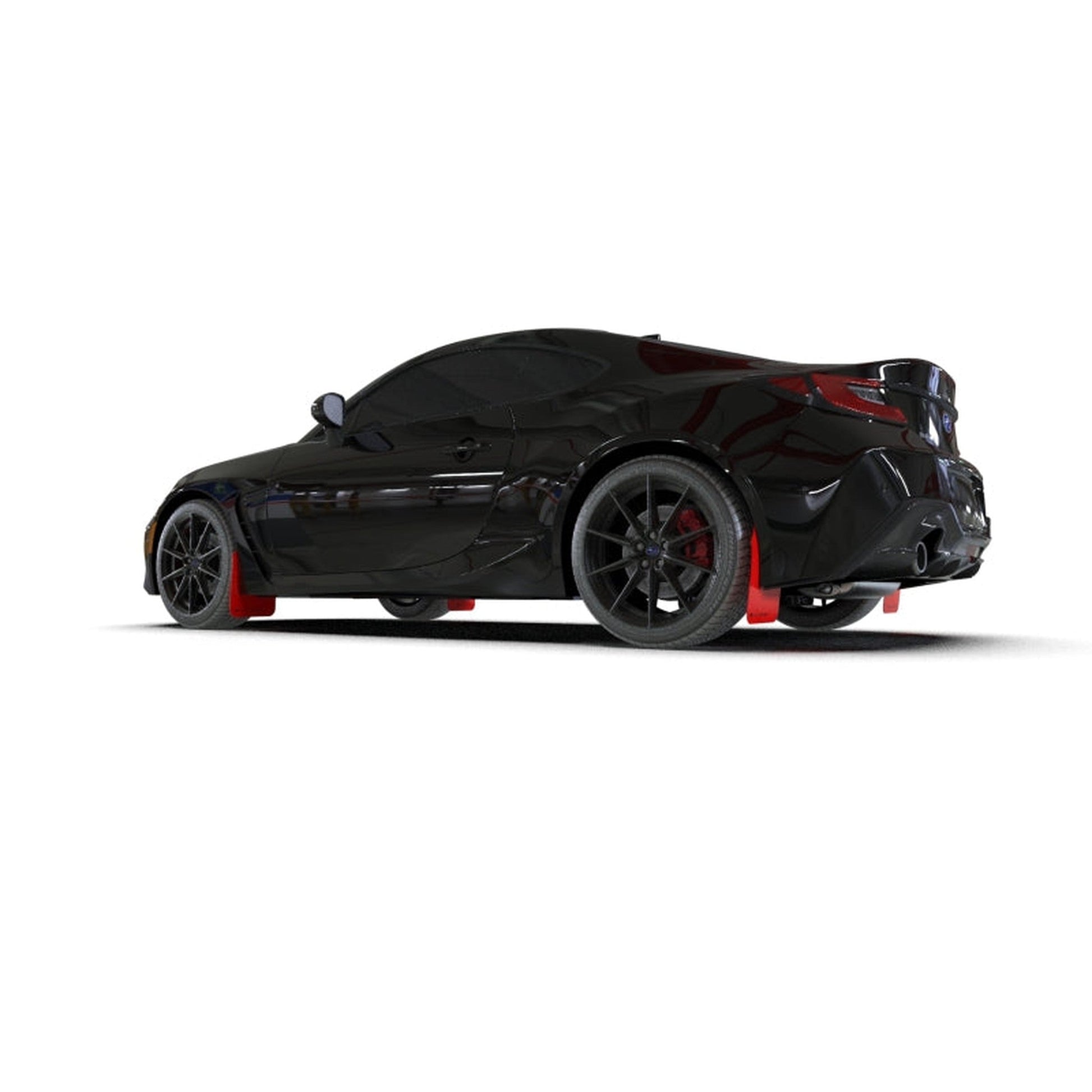 Rally Amor Subaru BRZ, GR86 2022-2025 UR Red Mud Flaps w/ Black Logo | MF99-UR-RD-BLK