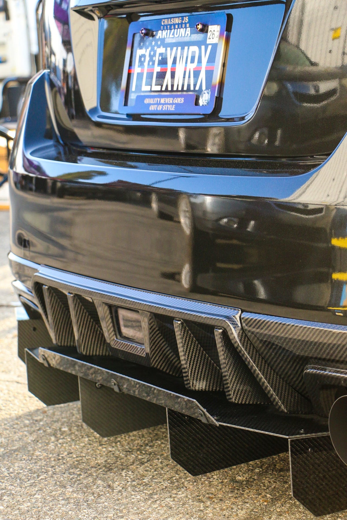 OLM LE Dry Carbon Fiber Rear Diffuser - 2015-2021 Subaru WRX / STI