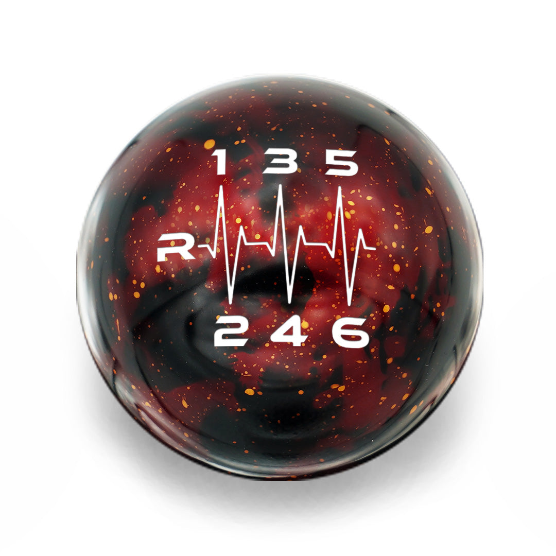 Billetworkz Cosmic Space Shift Knob - 6 Speed Heartbeat Engraving - BRZ / GR86 2022+