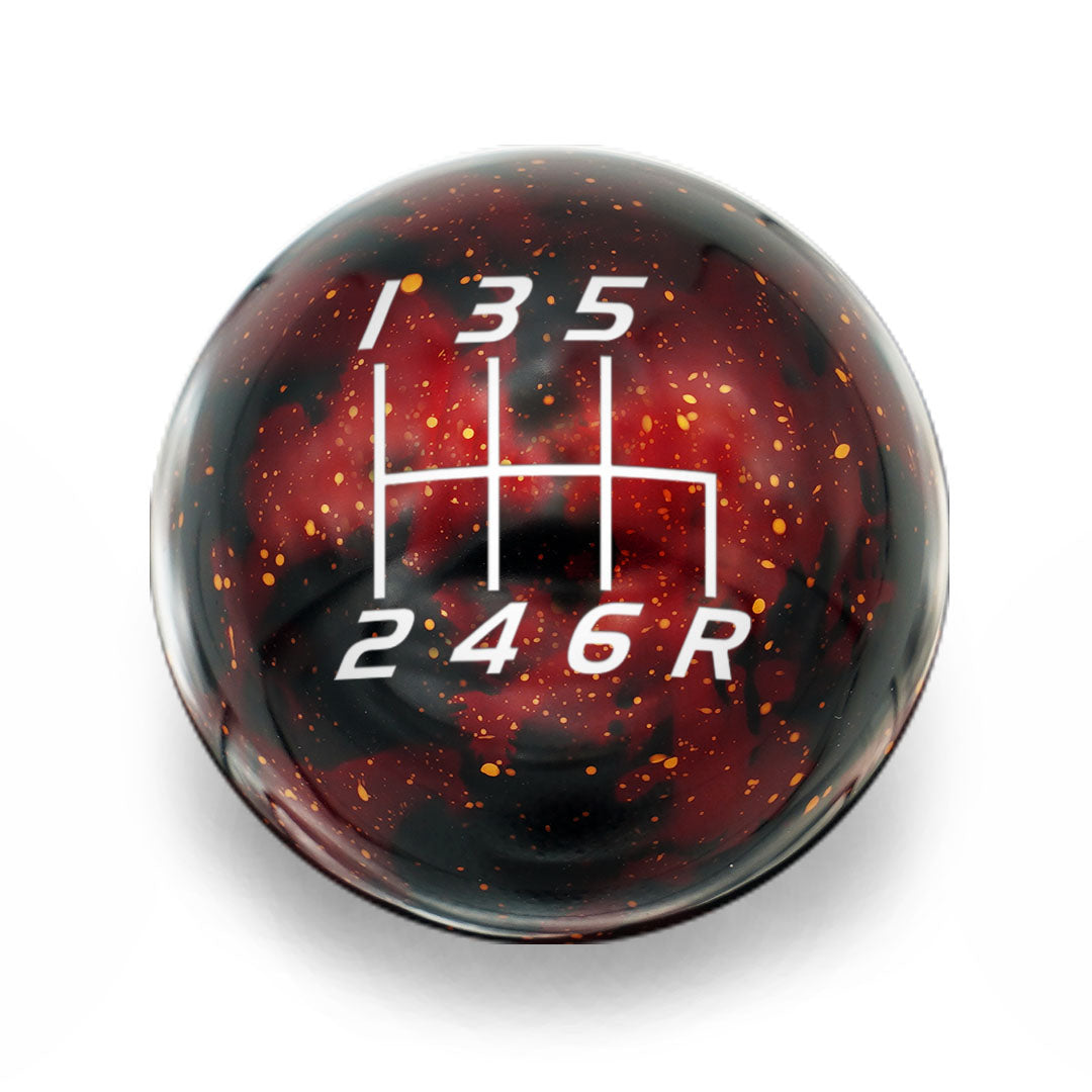 Billetworkz Cosmic Space Shift Knob - 6 Speed Velocity Engraving for Subaru