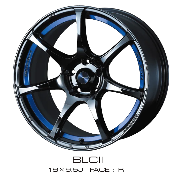 WedsSports SA-75R BLCII 18x8.5 5x100 +45mm Offset