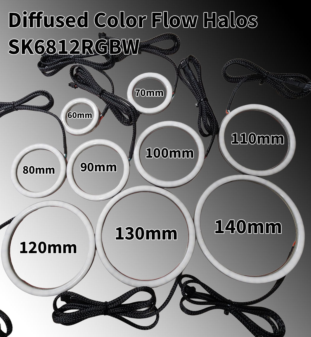 Flow Series Diffused Halos - 5v SK6812 RGBW