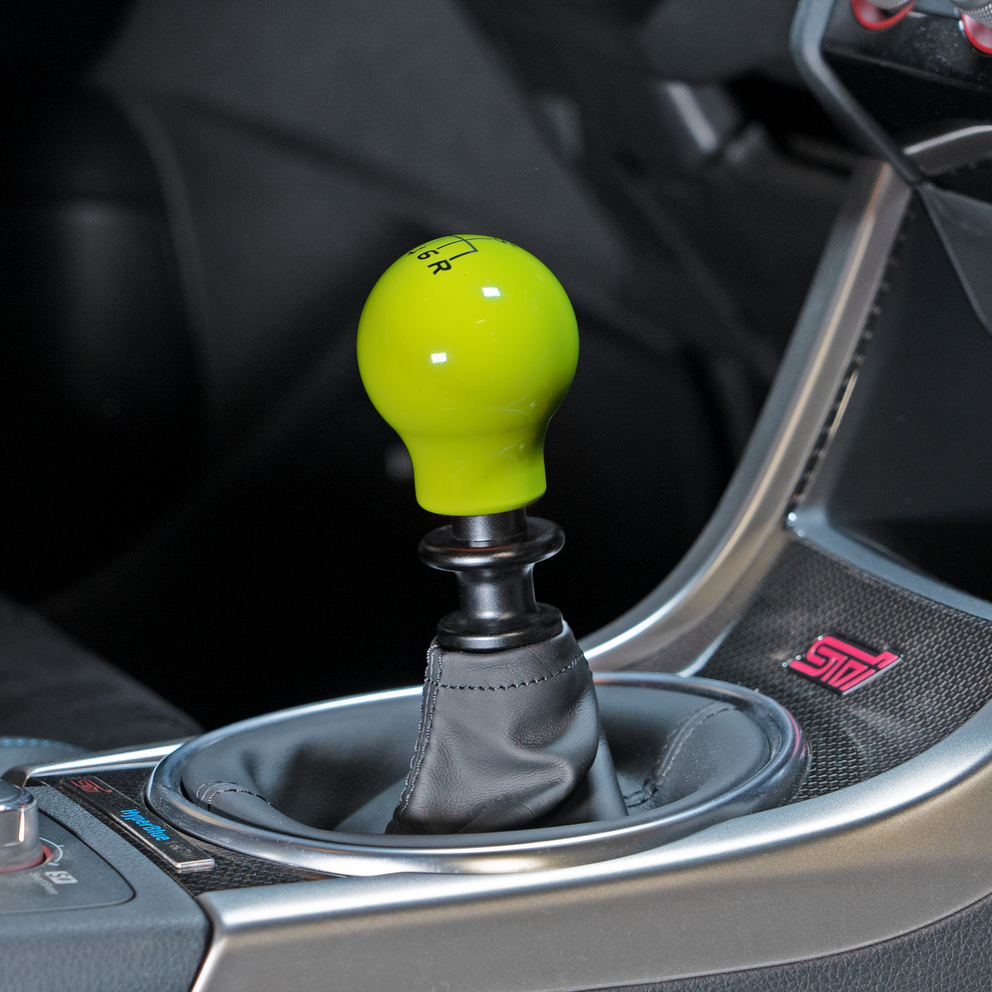 Billetworkz Weighted Shift Knob - 6 Speed Velocity Engraving - Subaru STI