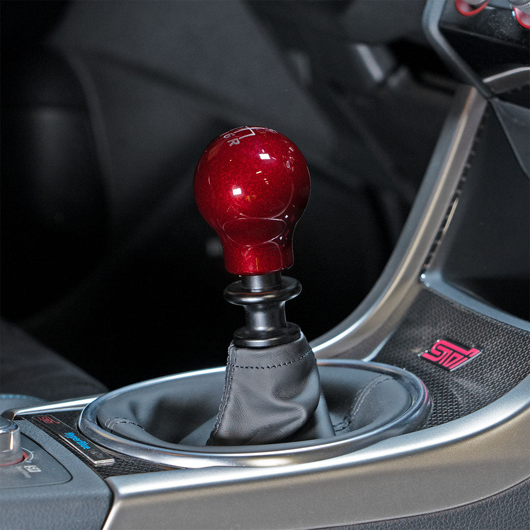 Billetworkz Weighted Shift Knob - 6 Speed Velocity Engraving - Subaru STI