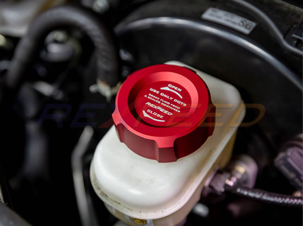 Rexpeed GR86 / BRZ 2022+ Aluminum Coolant / Window Washer / Brake Fluid Cap Cover- 3 pieces as a set