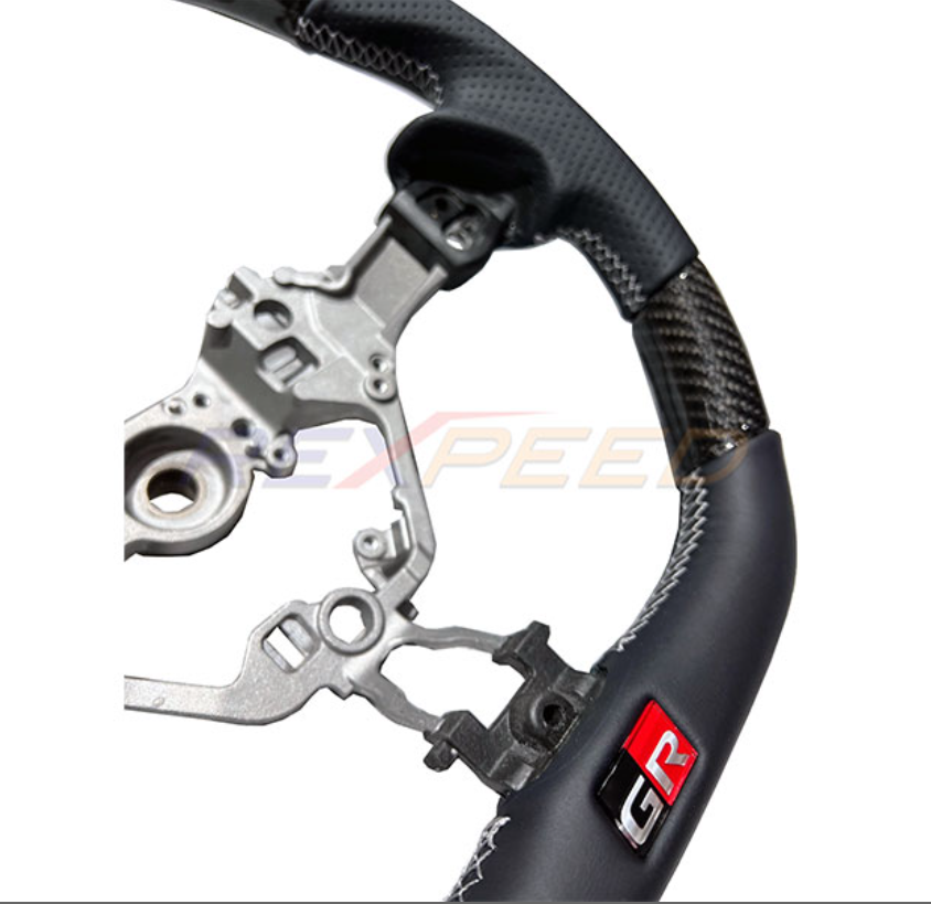 Rexpeed BRZ 2022+ Dry Carbon Front Bumper Lower Side Cover (for LED liner model) GR86 / BRZ 2022+ Carbon Fiber Steering Wheel w/ BLACK Leather