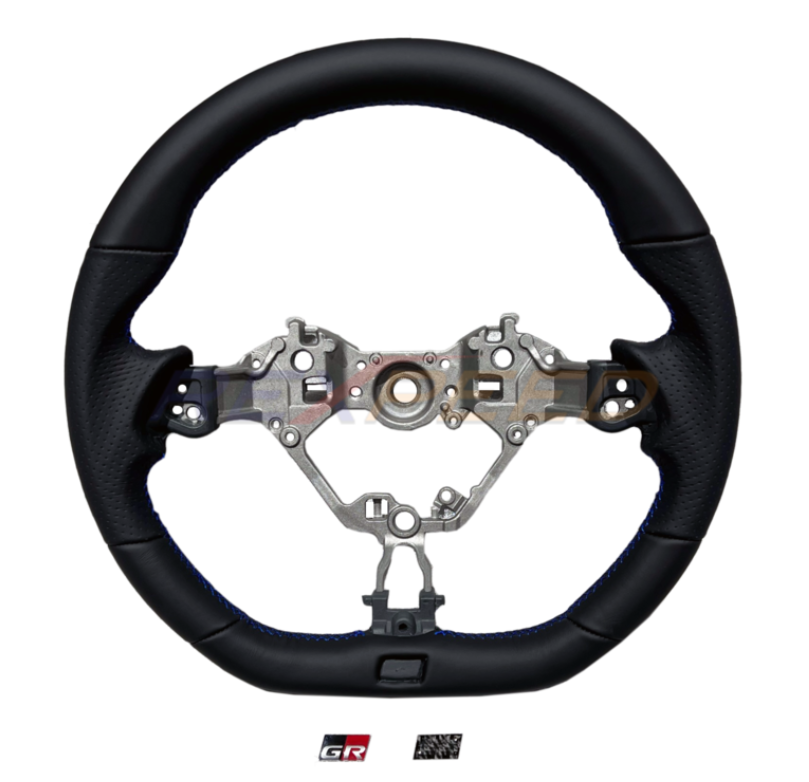 Rexpeed GR86 / BRZ 2022+ Black Leather Steering Wheel