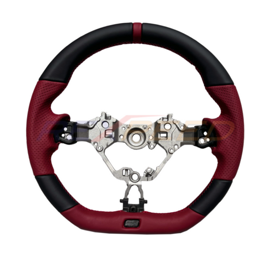 Rexpeed GR86 / BRZ 2022+ Black+Red Leather Steering Wheel