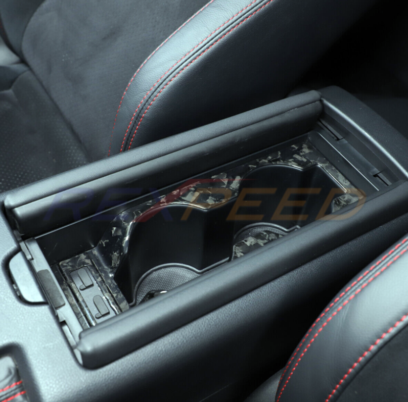 Rexpeed GR86 / BRZ 2022+ MT Forged Carbon Center Cup Holder Frame Trim