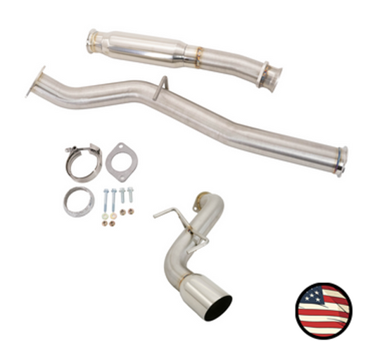 Nameless Catback Exhaust - 2022+ BRZ / GR86 - Muffler Delete - Single Exit 4" Tip