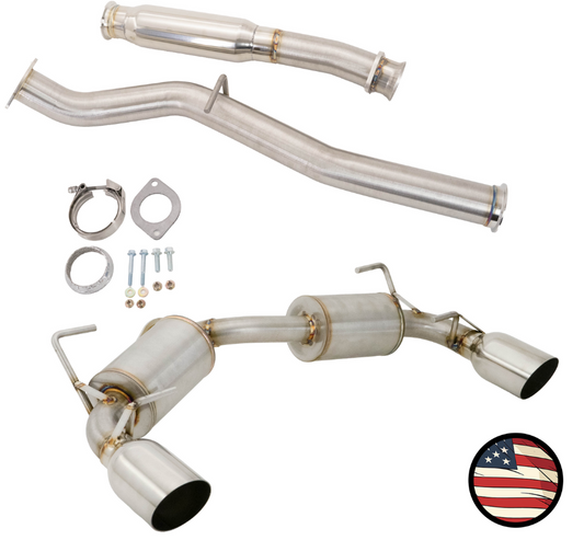 Nameless Catback Exhaust - 2022+ Subaru BRZ / Toyota GR86 - 3" Primary Diameter - 5" Muffler - 4" Single Wall Tips