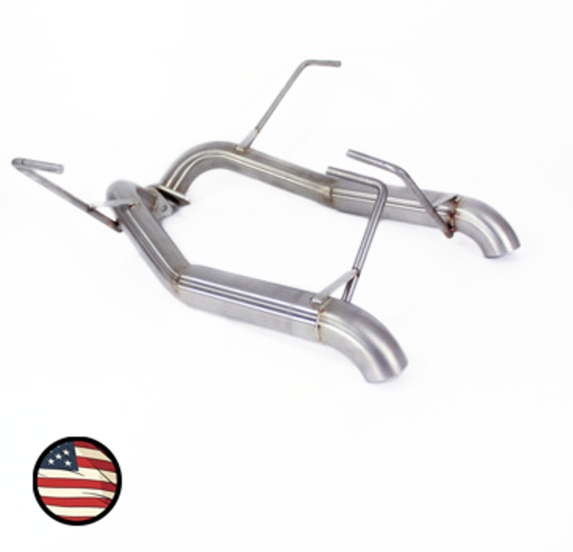 Nameless Axleback Exhaust - 2005-2009 Outback XT/3.0R - Muffler Delete - Turndown Tips