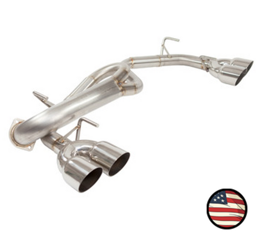 Nameless Axleback Exhaust, 2011-2014 WRX / 2008-2014 STi Hatchback - Muffler Delete - 3.5" Single Wall Tips
