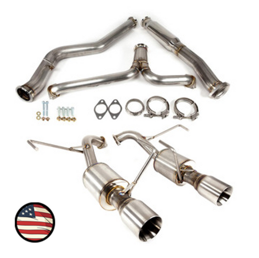 Nameless Catback Exhaust - 2008-2010 WRX Sedan - 5" Muffler