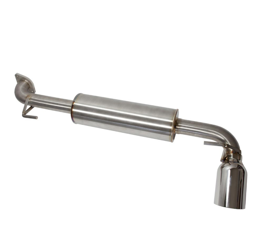 Nameless Axleback Exhaust - BRZ/FRS 2013-2016 - Single Exit Ultra Quiet Track Pipe - 4" Single Wall Tip