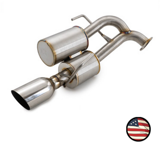 Nameless Axleback Exhaust - 2018-2019 Legacy 2.5i - Dual Chamber with 5" Muffler