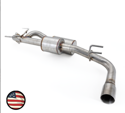 Nameless Axleback Exhaust- 2021-2023 Crosstrek Sport - Dual Chamber with 5" Muffler - Single Exit 3" Double Wall Tip