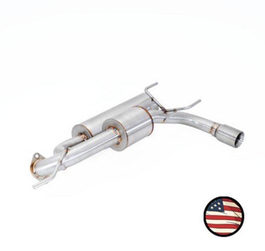 Nameless Axleback Exhaust - 2013-2017 Crosstrek XV - Dual Chamber with 5" Muffler - Single Exit - 3" Double Wall Tip