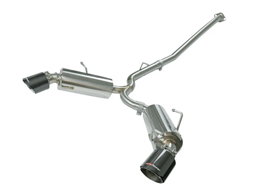 aFe Takeda Exhaust Axle-Back 13-15 Scion FRS / Subaru BRZ 304SS Carbon Fiber Dual Tips Exhaust