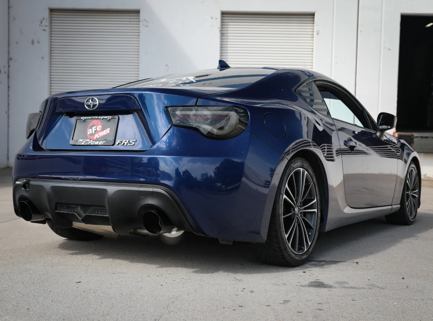 aFe Takeda Exhaust Axle-Back 13-15 Scion FRS / Subaru BRZ 304SS Black Dual Tips Exhaust