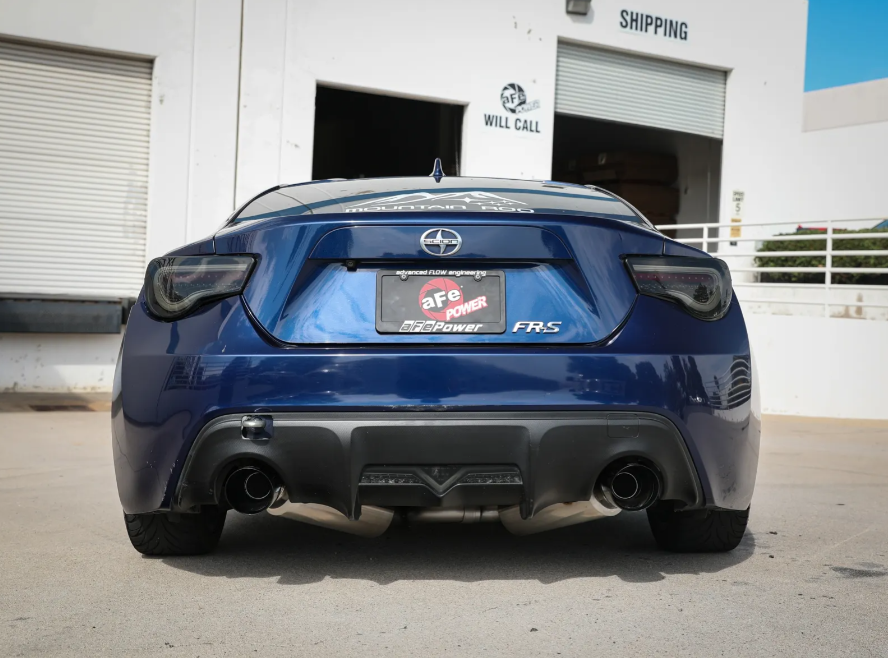 aFe Takeda Exhaust Axle-Back 13-15 Scion FRS / Subaru BRZ 304SS Black Dual Tips Exhaust