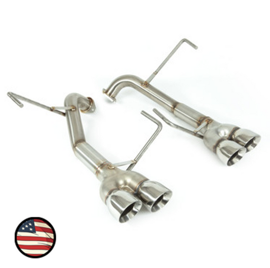 Nameless Axleback Exhaust - 2011-2014 WRX/STi Sedan - Muffler Delete - 3" Double Wall Tips