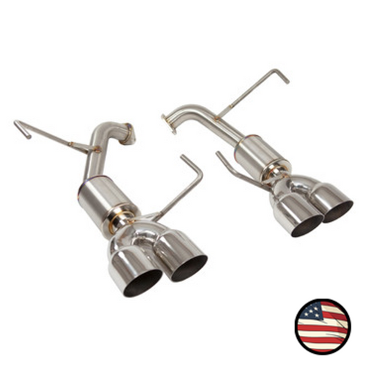 Nameless Axleback Exhaust - 2011-2014 WRX/STi Sedan - 4" Muffler - 3.5" Single Wall Tips